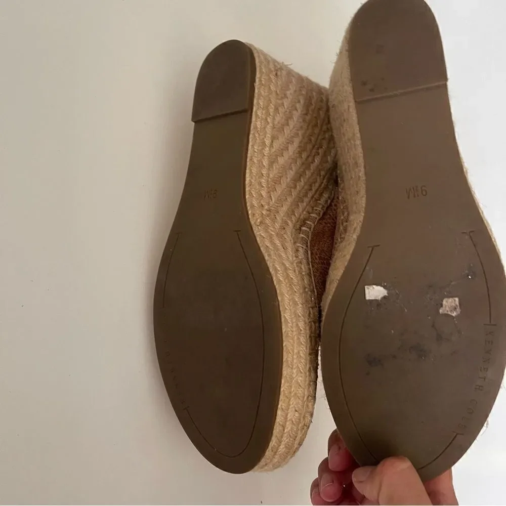 KENNETH COLE New York  Wedges Odette Platform Espadrille Size 9.5